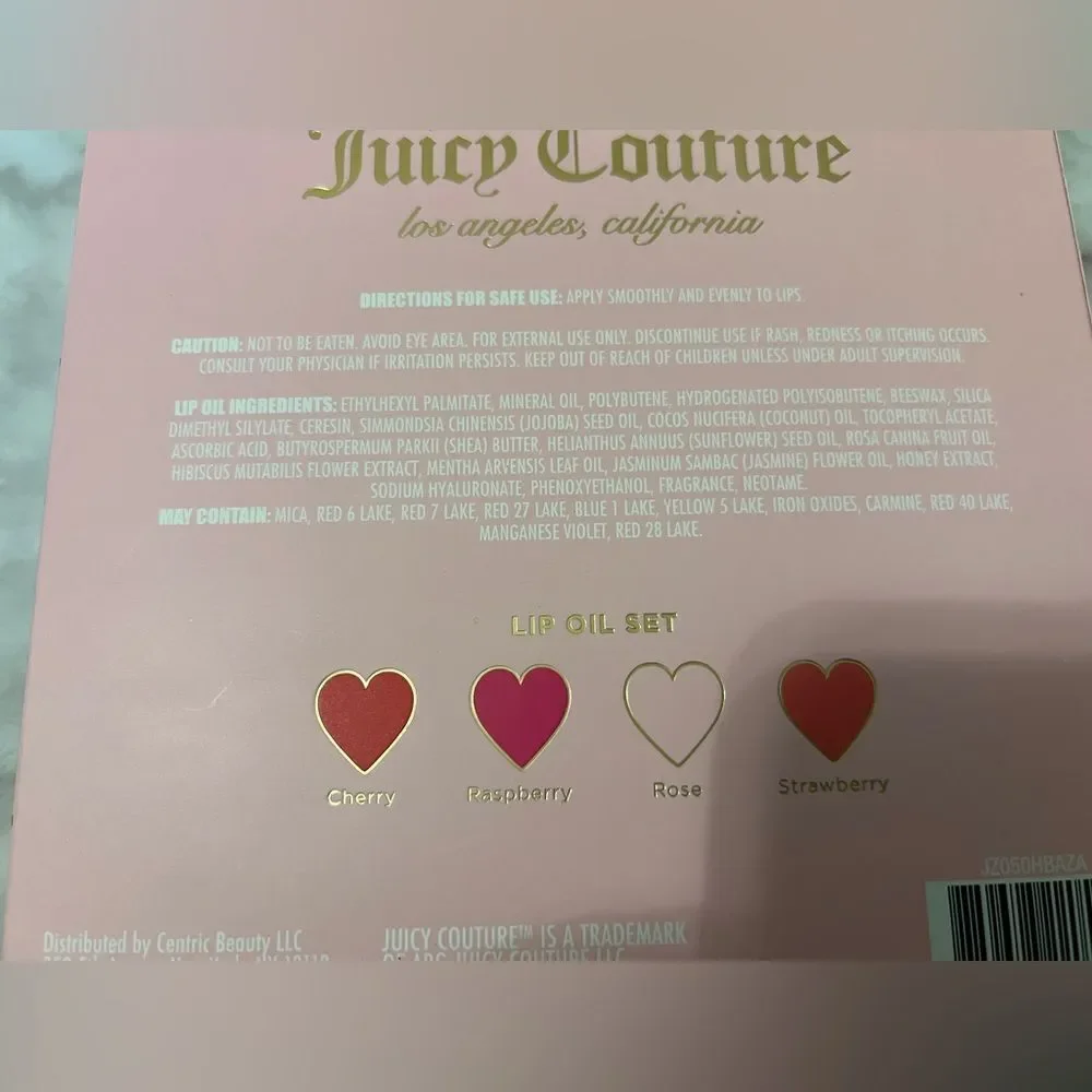 New Juicy Couture lip oils